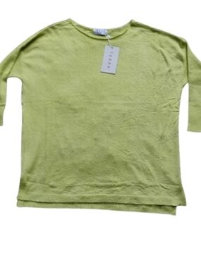 New With Tags TERRA Soft Knit Lime Green Sweater Size L
